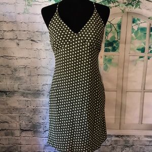 Juniors Spaghetti Strap V-Neck Polka Dot Dress